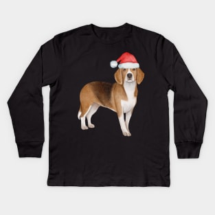 Cute And Lovely Animals With Christmas Kids Long Sleeve T-Shirt